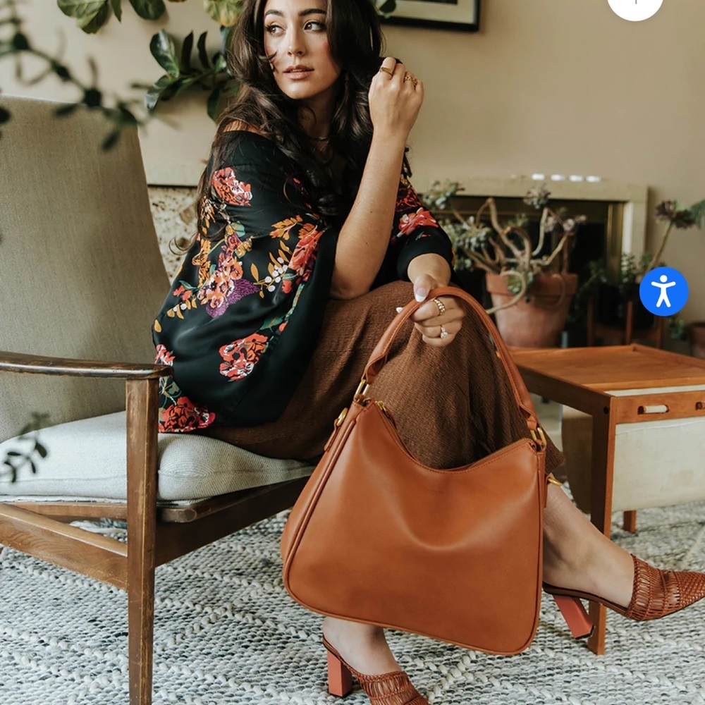 Brand new amber Fawn design slouch bag